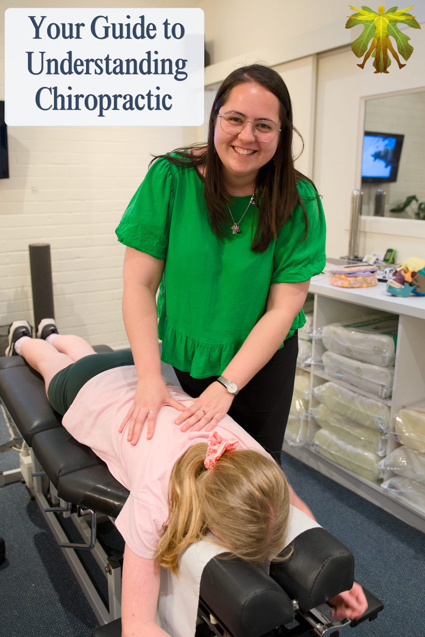 Dr Aisling Finneran of Adam's Back caring for a patient with Chiropractic care
